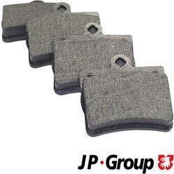 Sada brzdových platničiek kotúčovej brzdy JP GROUP 1363700710