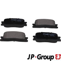 Sada brzdových platničiek kotúčovej brzdy JP GROUP 4863702110