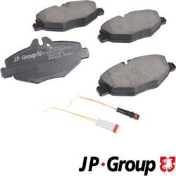 Sada brzdových platničiek kotúčovej brzdy JP GROUP 1363600810