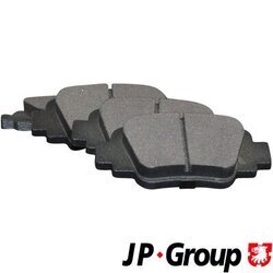 Sada brzdových platničiek kotúčovej brzdy JP GROUP 4063700210