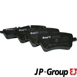 Sada brzdových platničiek kotúčovej brzdy JP GROUP 1363600710