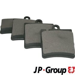Sada brzdových platničiek kotúčovej brzdy JP GROUP 1363700610