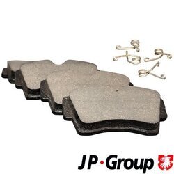 Sada brzdových platničiek kotúčovej brzdy JP GROUP 1263601510