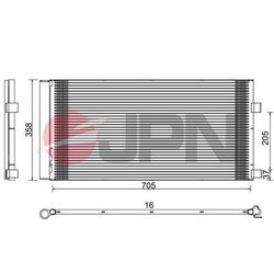 Kondenzátor klimatizácie JPN 60C9126-JPN - obr. 1