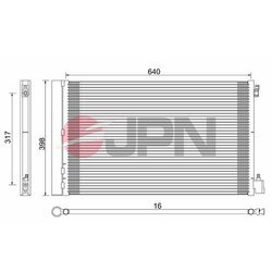 Kondenzátor klimatizácie JPN 60C9120-JPN - obr. 1