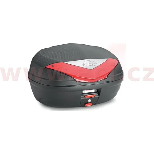 Čierna nelakovaná + červená odrazka) K466N2 MONOLOCK TopCase, (46L /KAPPA/ - obr. 1