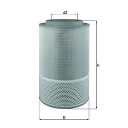 Vzduchový filter KNECHT LX 1627