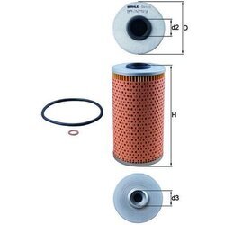 Olejový filter KNECHT OX 103D - obr. 2