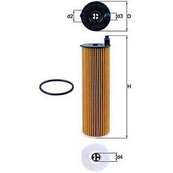 Olejový filter KNECHT OX 823/6D