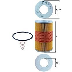 Olejový filter KNECHT OX 44D - obr. 2