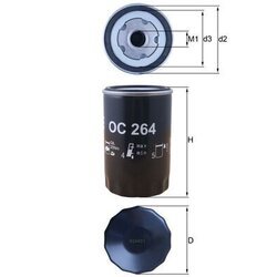 Olejový filter KNECHT OC 264 - obr. 2