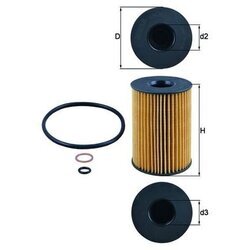 Olejový filter KNECHT OX 353/7D