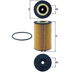 Olejový filter KNECHT OX 1140D - obr. 2