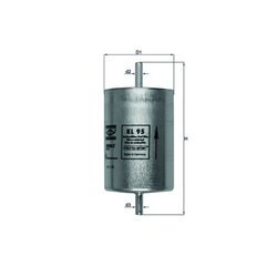 Palivový filter KNECHT KL 95 - obr. 2