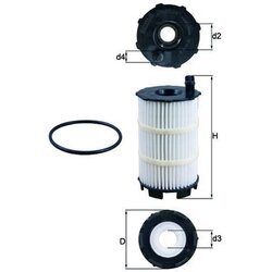 Olejový filter KNECHT OX 350/4D