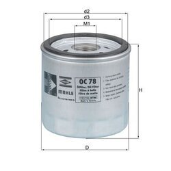 Olejový filter KNECHT OC 78 - obr. 2