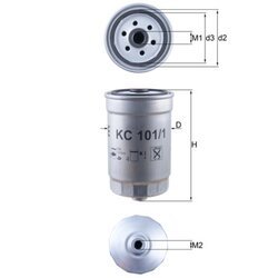 Palivový filter KNECHT KC 101/1 - obr. 2