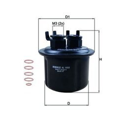Palivový filter KNECHT KL 1050D - obr. 2