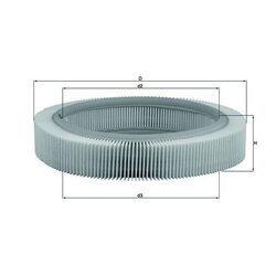 Vzduchový filter KNECHT LX 209