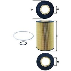 Olejový filter KNECHT OX 435D - obr. 2