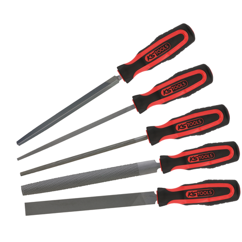 Súprava dielenských pilníkov, 5-dielna /KS-Tools/ - obr. 2