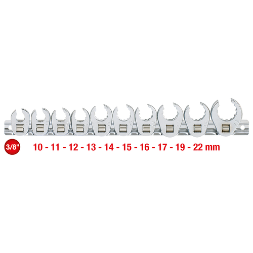 Sada 12-hranných zástrčných plochých kľúčov 3/8