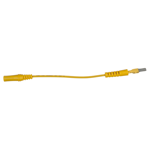 4,0 mm vstupná zdierka na 5,0 mm zdierke skúšobného adaptéru plochá (žltá) /KS-Tools/ - obr. 3