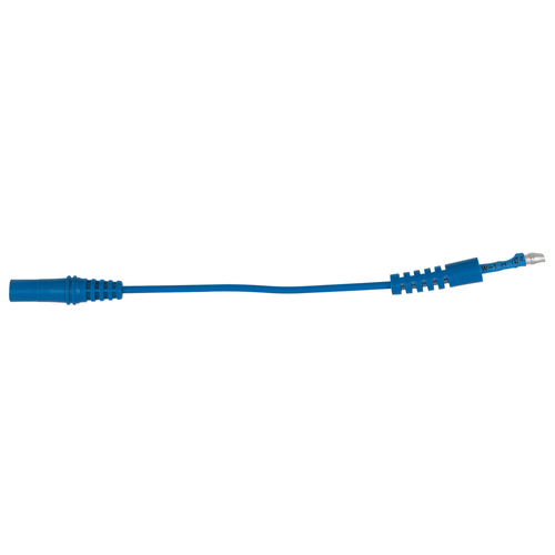 4,0 mm vstupná zdierka na 4,0 mm konektore skúšobného adaptéru okrúhla (modrá) /KS-Tools/ - obr. 1