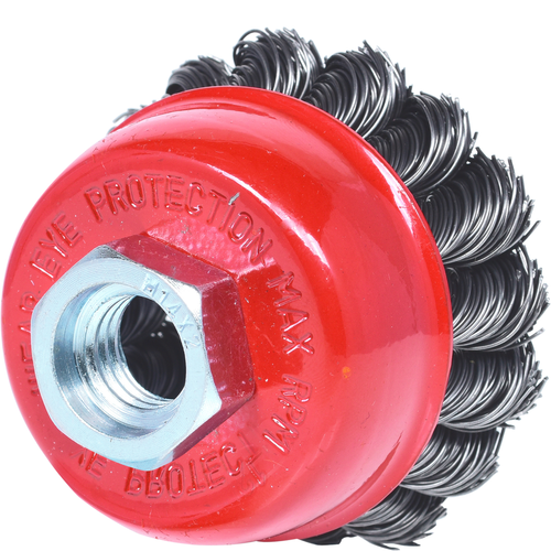 Misková kefa z oceľového drôtu 0,5mm, Ø 65mm /KS-Tools/ - obr. 2