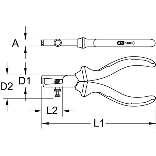 ERGOTORQUE odizolovacie kliešte, 165mm /KS-Tools/ - obr. 5