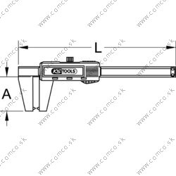 Digitálne posuvné meradlo na brzdové kotúče 0-60mm, 160mm - obr. 11