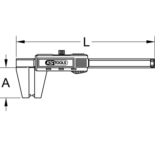 Digitálne posuvné meradlo na brzdové kotúče 0-60mm, 160mm /KS-Tools/ - obr. 11
