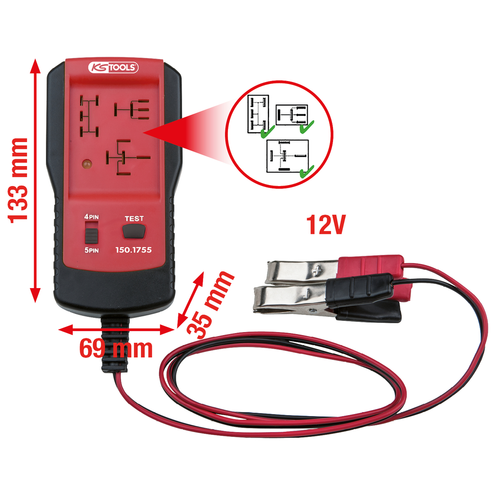 12V tester relé