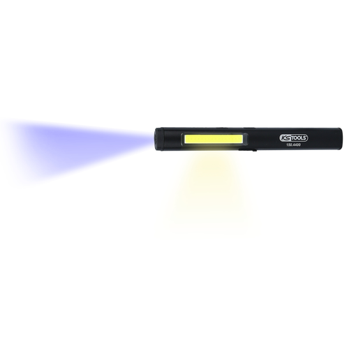 LED COB Stripe inšpekčná lampa 350 lumenov s UV bodovou LED diódou a laserovým ukazovateľom /KS-Tools/ - obr. 2