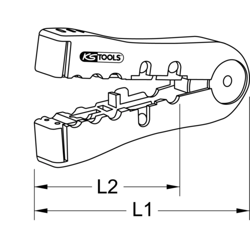 Odizolovacie náradie pre dátové káble, 2,5-12mm /KS-Tools/ - obr. 2