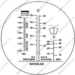 Refraktometer na chladiacu kvapalinu/batériovú kyselinu - obr. 8