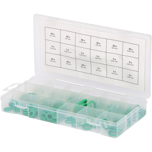 Sortiment O-krúžkov, HNBR, vnút. Ø 3-22mm, 225-dielny /KS-Tools/ - obr. 1
