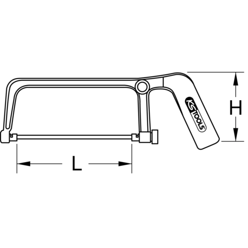 Oblúk malej ručnej pílky, 150mm /KS-Tools/ - obr. 5