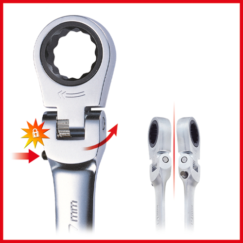 GEARplus kĺbový prstencový kľúč s račňou s možnosťou zaistenia, 10mm /KS-Tools/ - obr. 4
