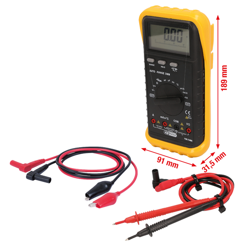 Digitálny multimeter vrát. meracích hrotov a krokodílikových svoriek