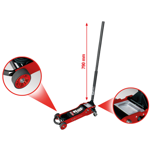 SlimPOWER hydraulický hliníkových zdvihák 2 t