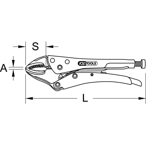 Samosvorné kliešte, 55 mm, 175 mm /KS-Tools/ - obr. 10