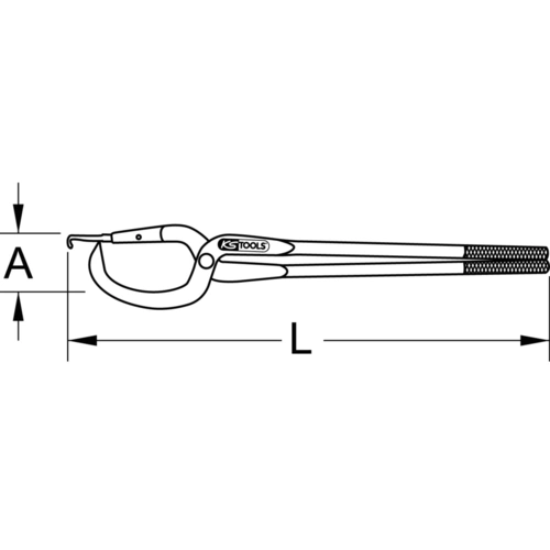 Kliešte na brzdové pružiny, 325mm /KS-Tools/ - obr. 4