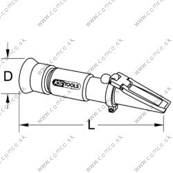 Refraktometer - optický skúšobný prístroj na batériovú kvapalinu, nemrznúcu kvapalinu a prísady AdBlue® - obr. 10
