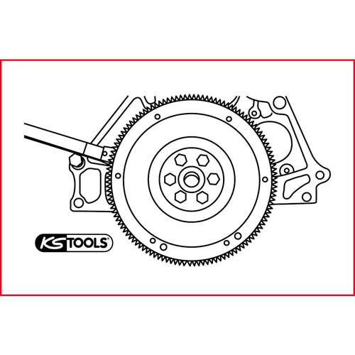 Pridržiavací kľúč pre zotrvačník, 255mm /KS-Tools/ - obr. 1