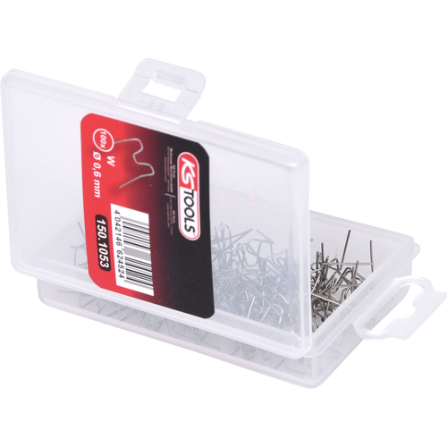 Svorka na opravu tvar W 0,6 mm, 100 kusov /KS-Tools/ - obr. 2