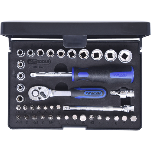 Gola sada KS TOOLS CHROMEplus 1/4