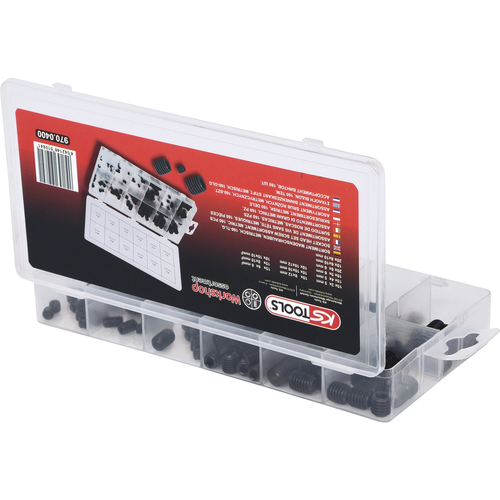 Sortiment závrtných skrutiek, metrický, 160-dielny /KS-Tools/ - obr. 5