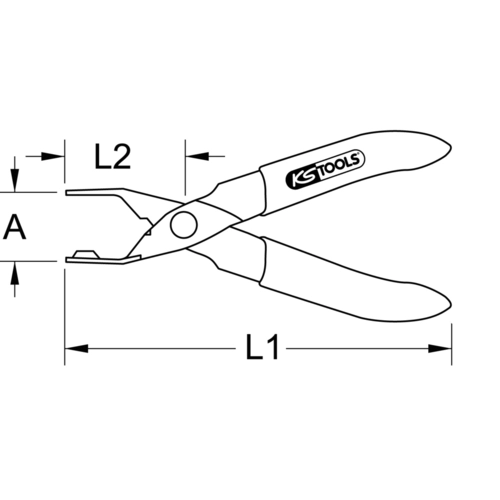 Kliešte na palivové vedenie, Opel /KS-Tools/ - obr. 4