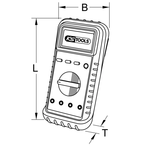 Digitálny multimeter vrát. meracích hrotov a krokodílikových svoriek /KS-Tools/ - obr. 4